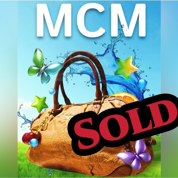 MCM Handbags - Vintage MCM Rich Brown Leather Satchel shoulder bag tote bag